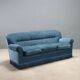 Vintage velvet sofa with spring cushioning, Italian design from the 1950s.