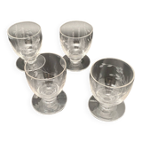 Verres à digestifs ou alcools forts sur pieds Motif ciselé – MPM0524X7