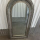 Large oriental mirror in pierced metal - H 116 cm