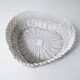 Vintage heart-shaped rattan empty pocket