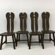 Set of 4 Belgian Brutalist Dining Chairs from De Puydt, 1970’s