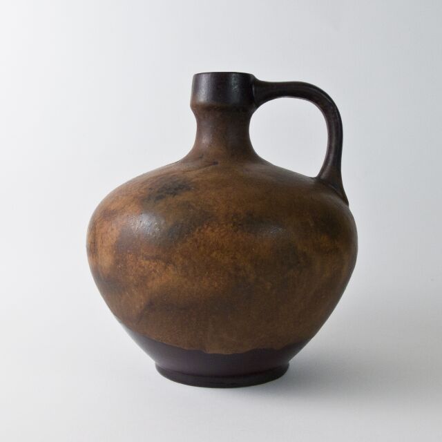 Brown pitcher of the 1960s Ruscha Keramik