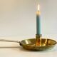 LOW HAND BRASS CANDLESTICK ANTIQUE