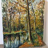 Signed forest landscape