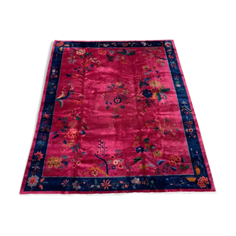 Tapis chinois art déco, 290x245 cm, années 1920