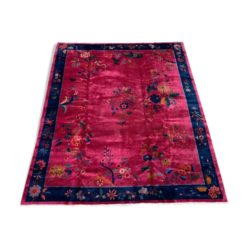 Tapis chinois art déco, 290x245 cm, années 1920