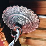 Old chandelier pampilles & chiseled metal
