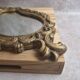 Antique gilded stucco mirror – Louis XV rococo style – 42 cm