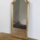 Antique gold mirror known as "gendarme's hat", patinated elegance 70 x 30 cm