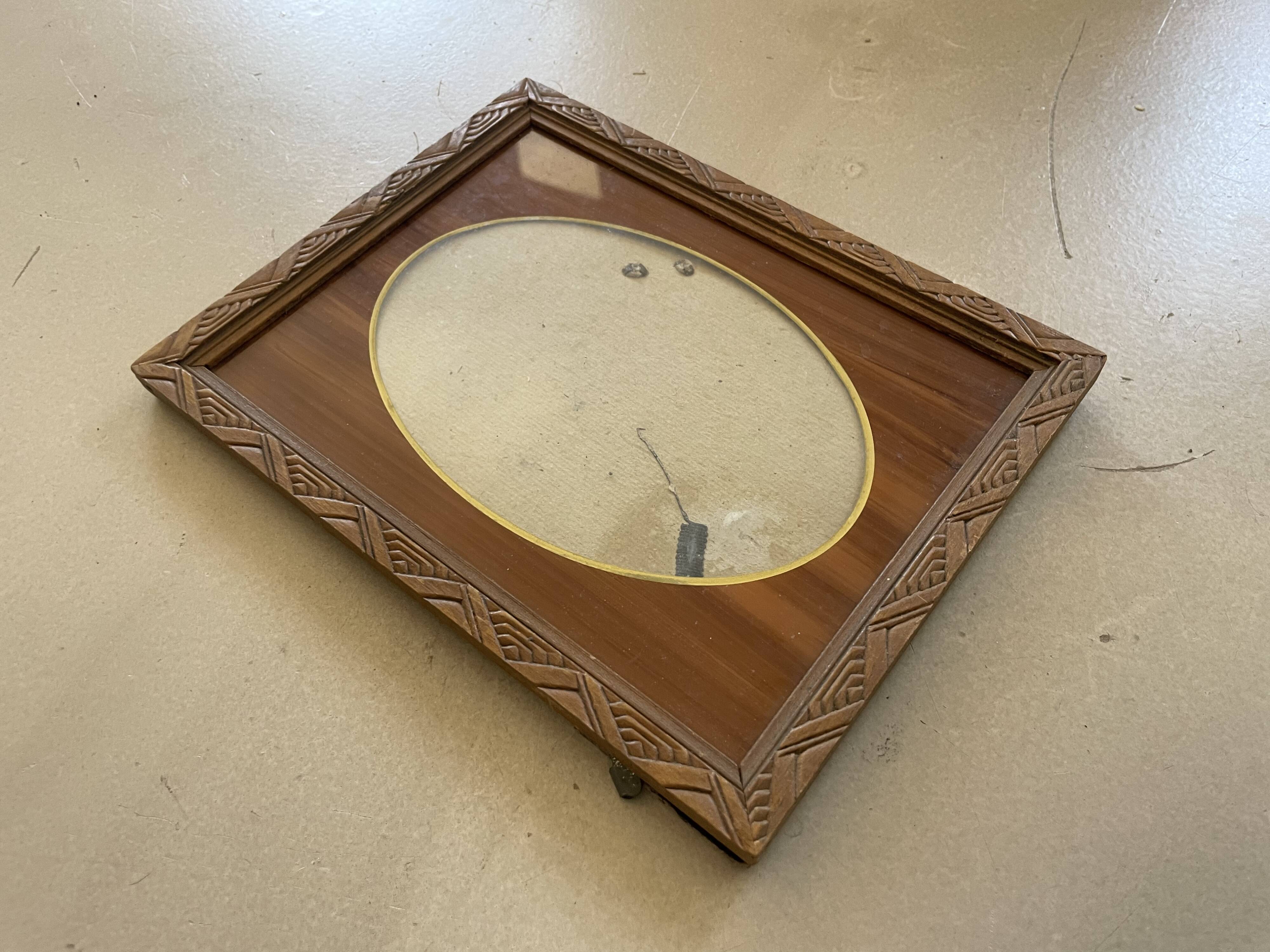 Old frame to put down 17x22cm