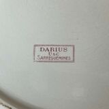 Ensemble de toilette, signé sarreguemines darius