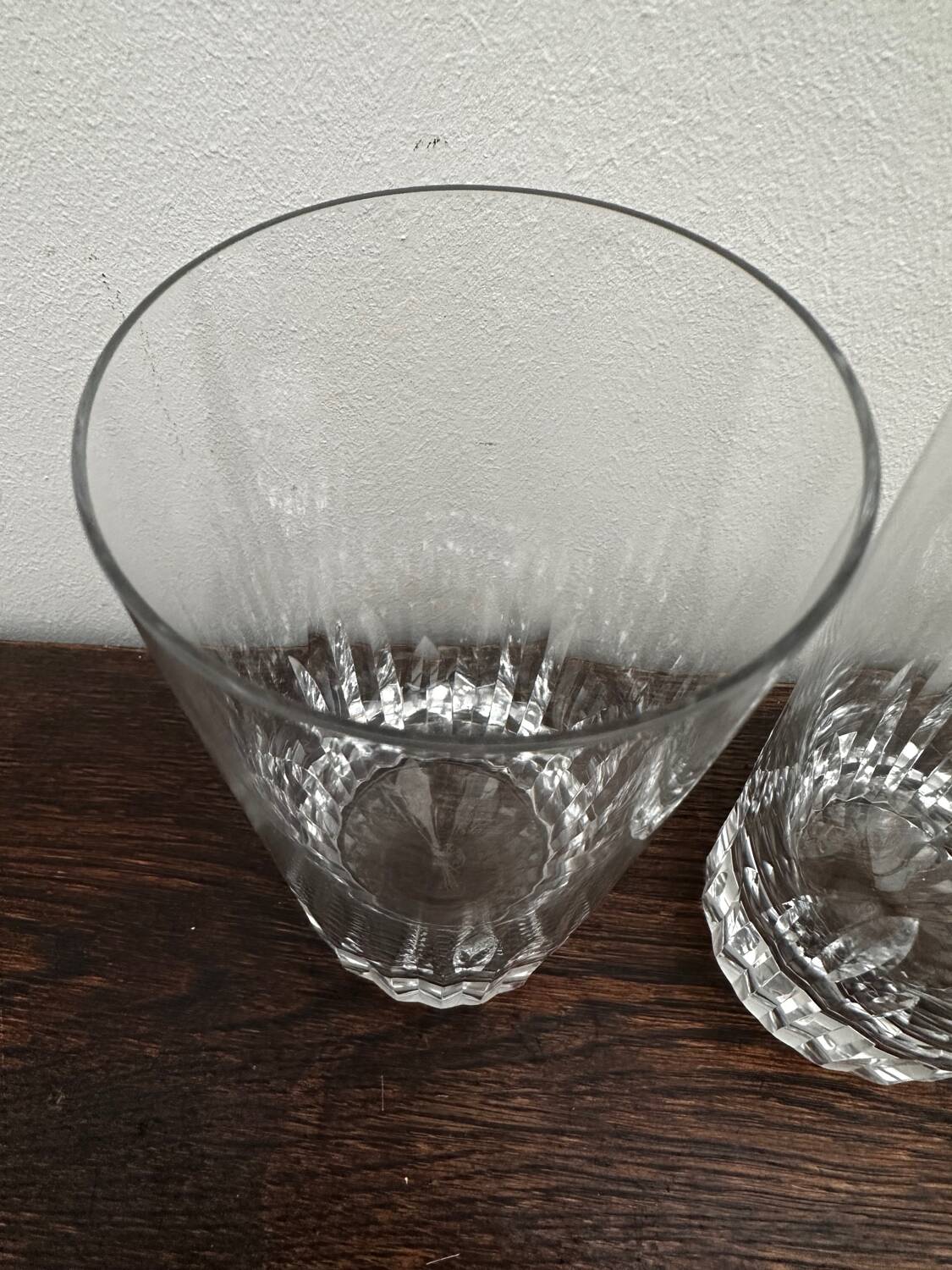 4 Baccarat Crystal Orangeade Glasses stamped Casino Model