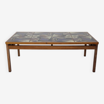 Table basse en carreaux de palissandre des années 1960, danemark