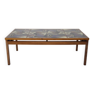 Table basse en carreaux de palissandre des années 1960, danemark