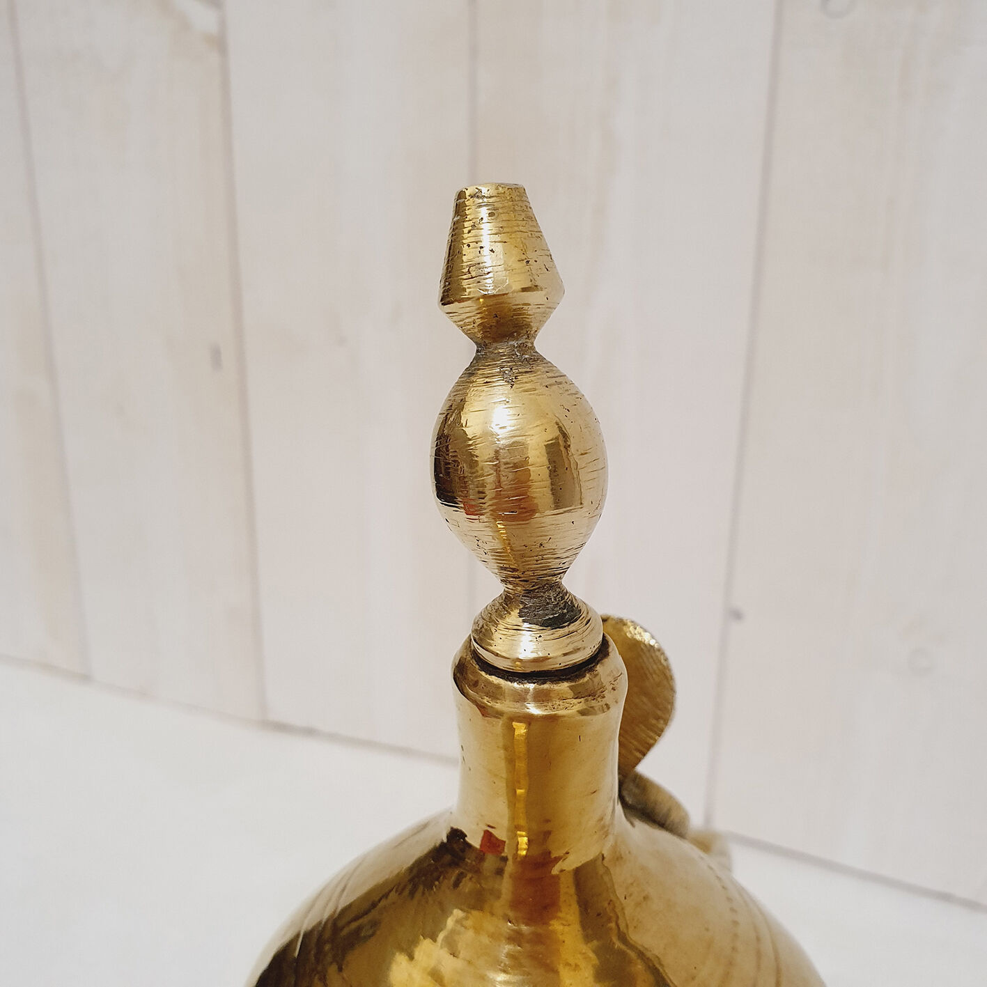 Oriental brass teapot