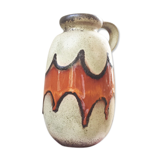 Vase couleur grés et orange Germany