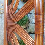 Vintage rattan headboard