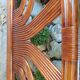 Vintage rattan headboard