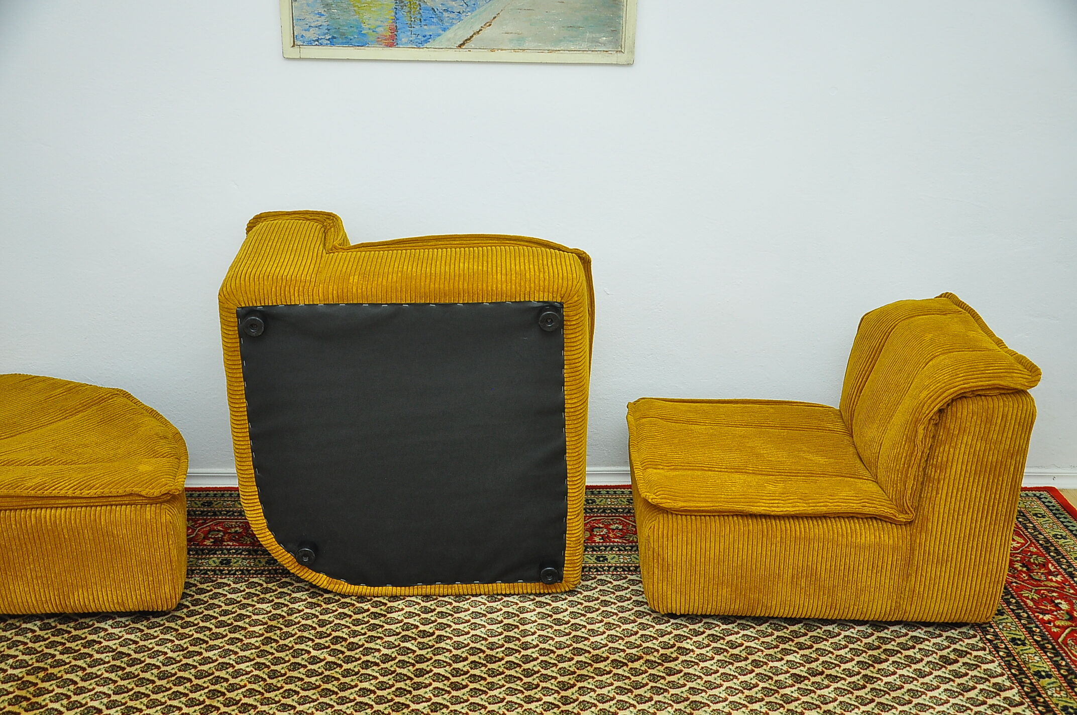 Corduroy modular sofa 1970s