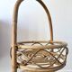 Superb rattan/bamboo bottle holder from the 60s-70s. In excellent condition.