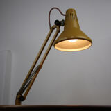 brown adjustable achitect table lamp by tep, 1970s