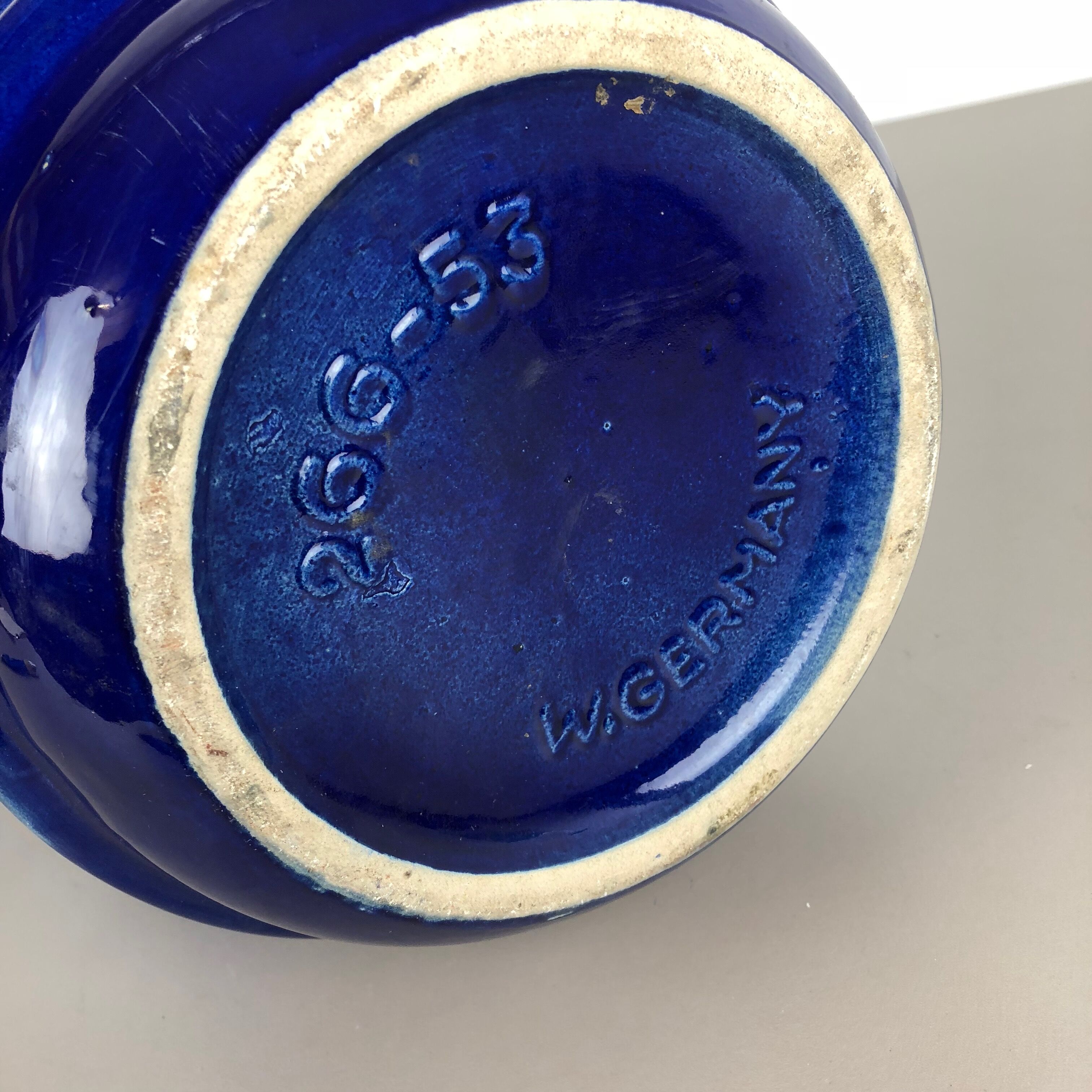 Large Pottery super Fat Lava Multi-Color 266-53 Vase Scheurich WGP, 1970s