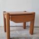 Vintage solid elm bedside table