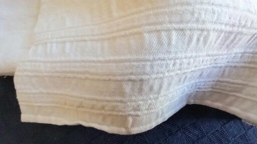 Set of 5 cotton napkins, light ivory, RP monogram