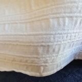 Set of 5 cotton napkins, light ivory, RP monogram