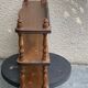 Shelf, 3 shelves, turned wood and vintage varnish