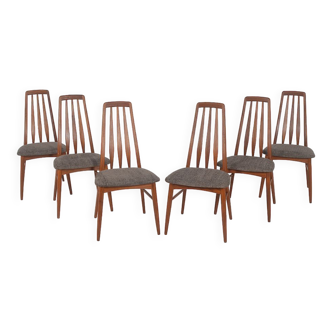 6 Chairs 'Eva' designed by Niels Koefoed, 1960s