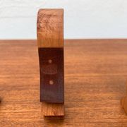 Vintage wooden penguin sculpture, set of 3.