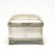 Eclectic sugar bowl, silver-plated brass, Bracia Buch, Poland, early 20th century