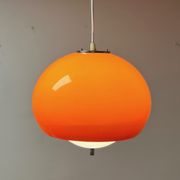 Harvey Guzzini Burgos Pendant Lamp - Rare Space Age Italian Design Hanging Lamp 60s 70s