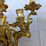 Paire d'appliques murales Louis XV en bronze