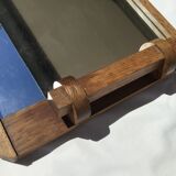 Art deco mirror tray solid wood