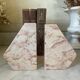 Pair of marble bookends