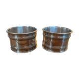 Pair of silver towel rings