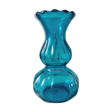 Vase bleu turquoise années 70