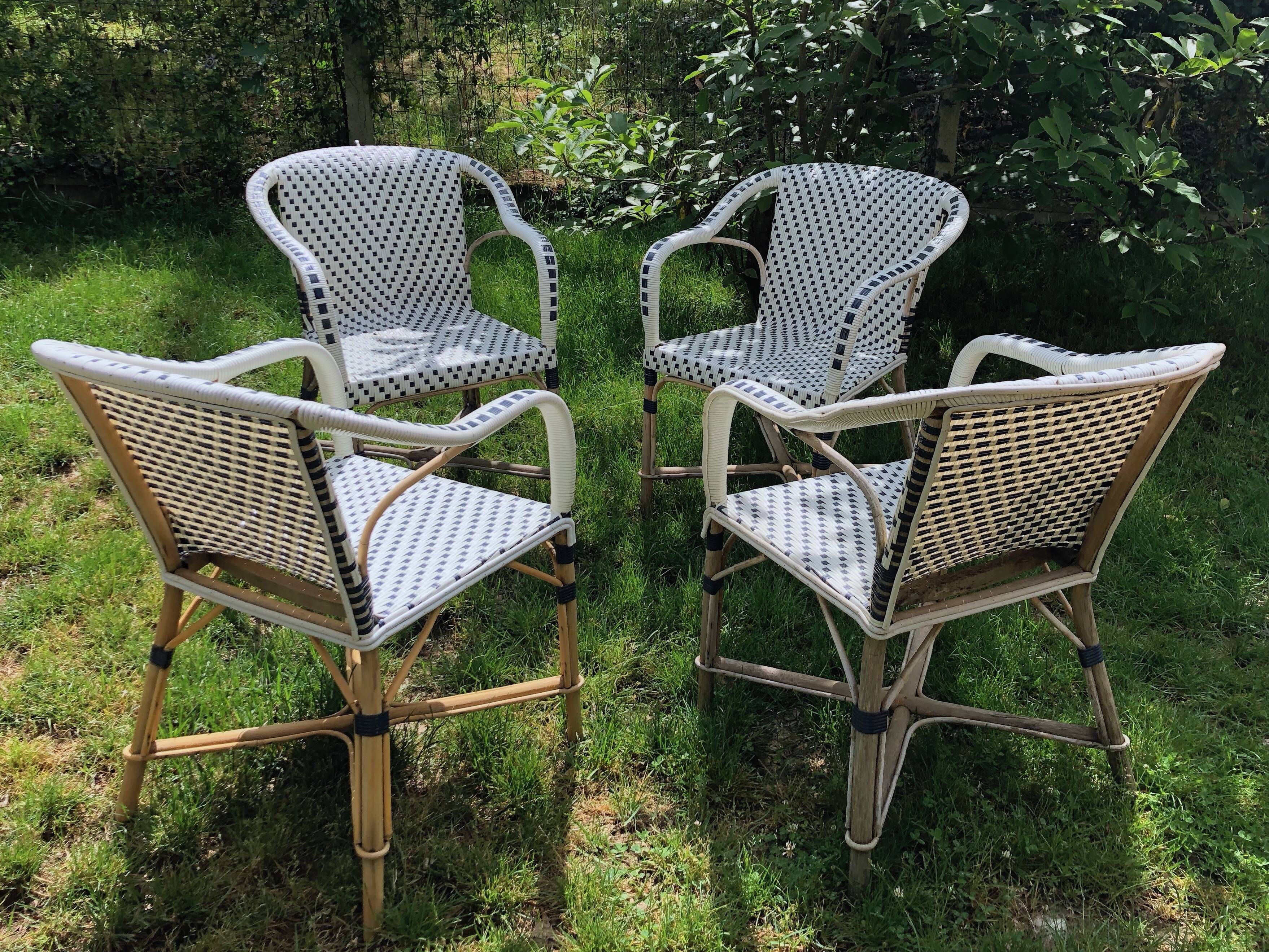 Set of 4 armchairs Drucker terrace Parisian Bistro