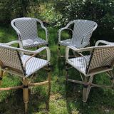Set of 4 armchairs Drucker terrace Parisian Bistro