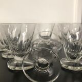 10 verres à  eau en cristal