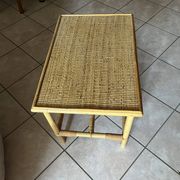 Bamboo and rattan coffee table