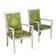 Antique lacquered wooden armchairs with decorations, Italy, 20th century