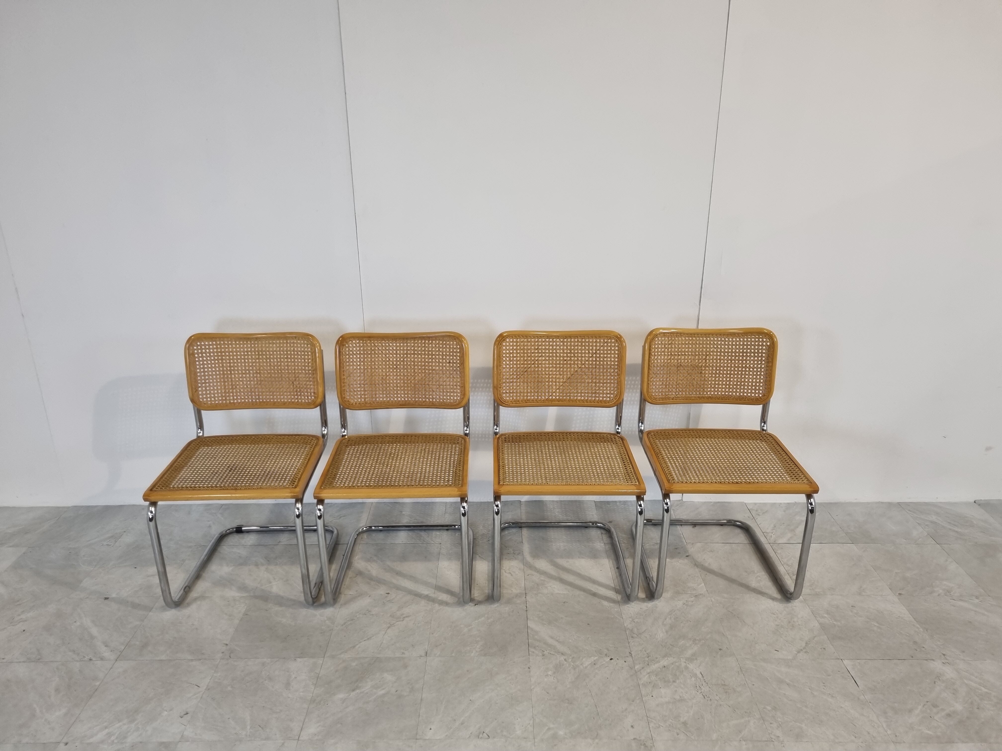 Marcel Breuer cesca dining chairs set of 4