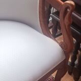 Salon 2 pièces gondoles style Empire à accoudoirs cols de cygnes