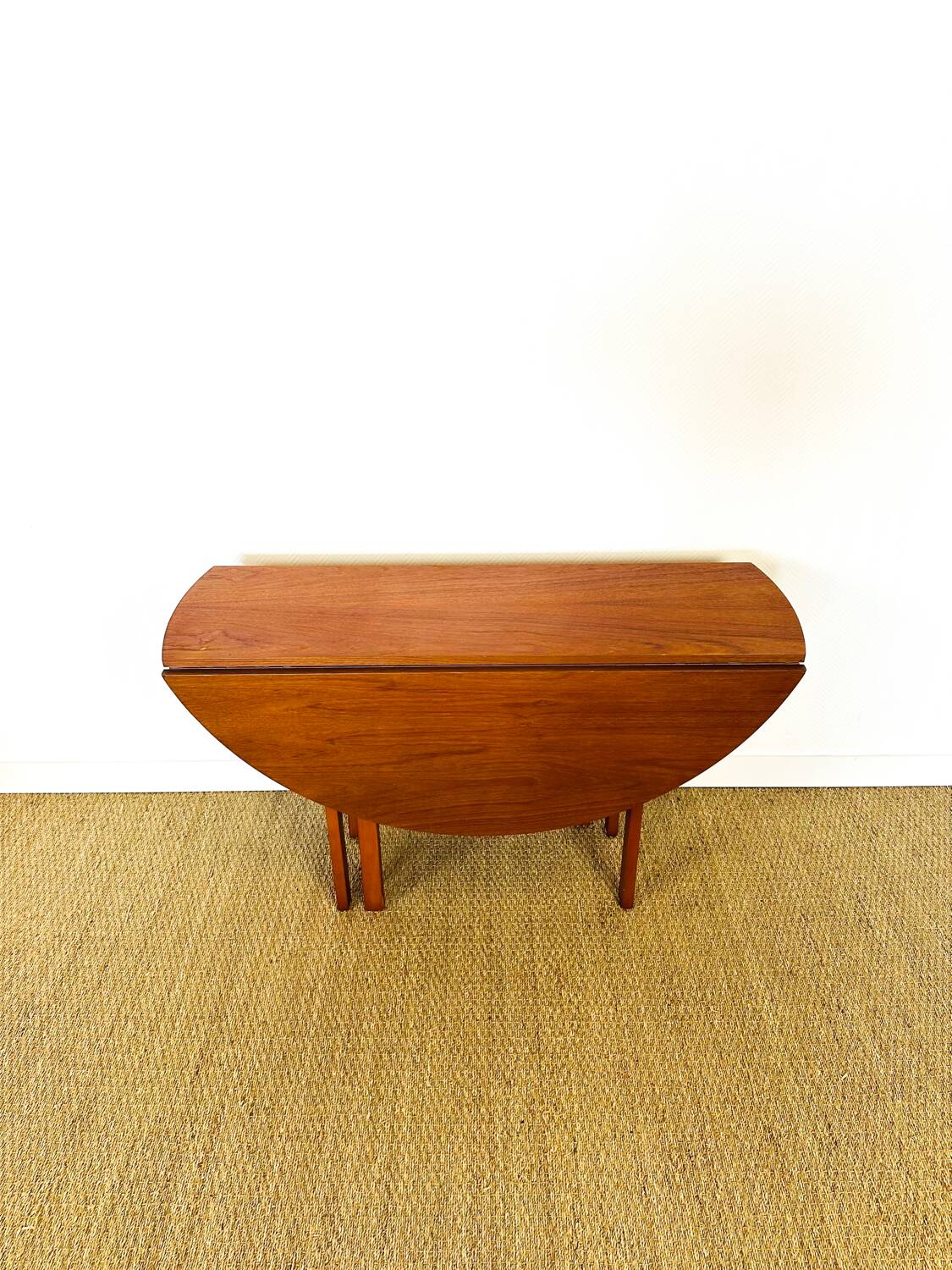 Scandinavian teak folding dining table