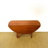 Scandinavian folding teak dining table