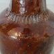 Vase bottle in glazed terracotta XXth