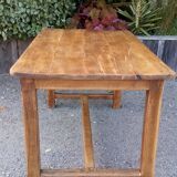Table de ferme ancienne cirée en chêne